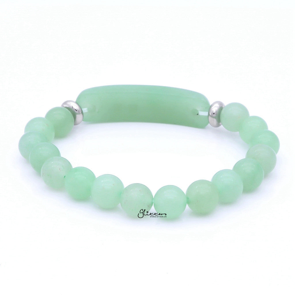 Green Aventurine Semi Precious Stone Bracelet-Bracelets-2-Glitters