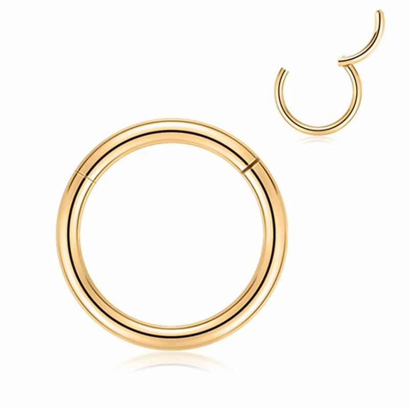 16 Gauge Hinged Segment Hoop Rings Bundle - Gold-Septum Rings-1-Glitters