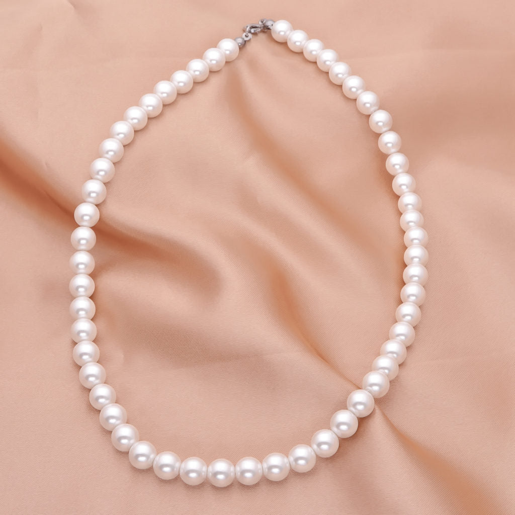 8mm Shell Pearls Chain Necklaces-Necklaces-2-Glitters