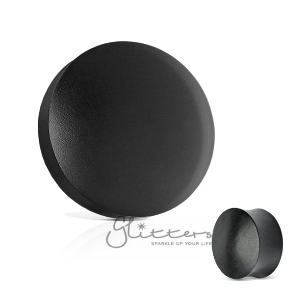 Black ARENG Wood Saddle Fit Solid Organic Plugs-Body Piercing Jewellery, Plug, Tunnel-987-Glitters