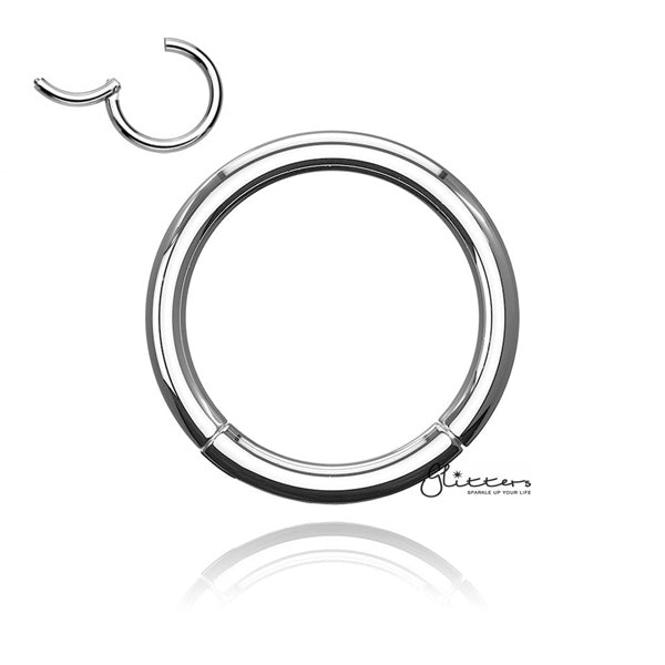 16 Gauge Hinged Stainless Steel Segment Hoop Rings-silver | Gold | Black | Rose Gold-Best Sellers, Body Piercing Jewellery, Cartilage, Hoop Earrings, Jewellery, Men's Earrings, Men's Jewellery, Nose, Septum Ring, Women's Earrings-CP0016_S_01-Glitters