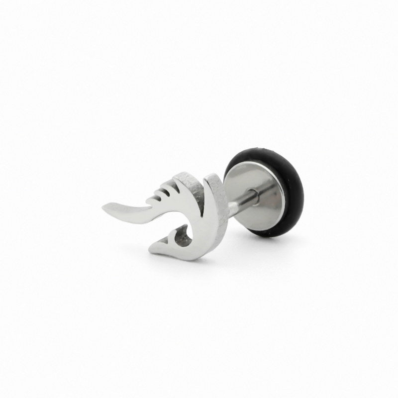 Stainless Steel Dragon Fake Plug Earring-Body Piercing Jewellery, earrings, Fake Plug, Jewellery, Men's Earrings, Men's Jewellery, Stainless Steel-FP0218-1-Glitters