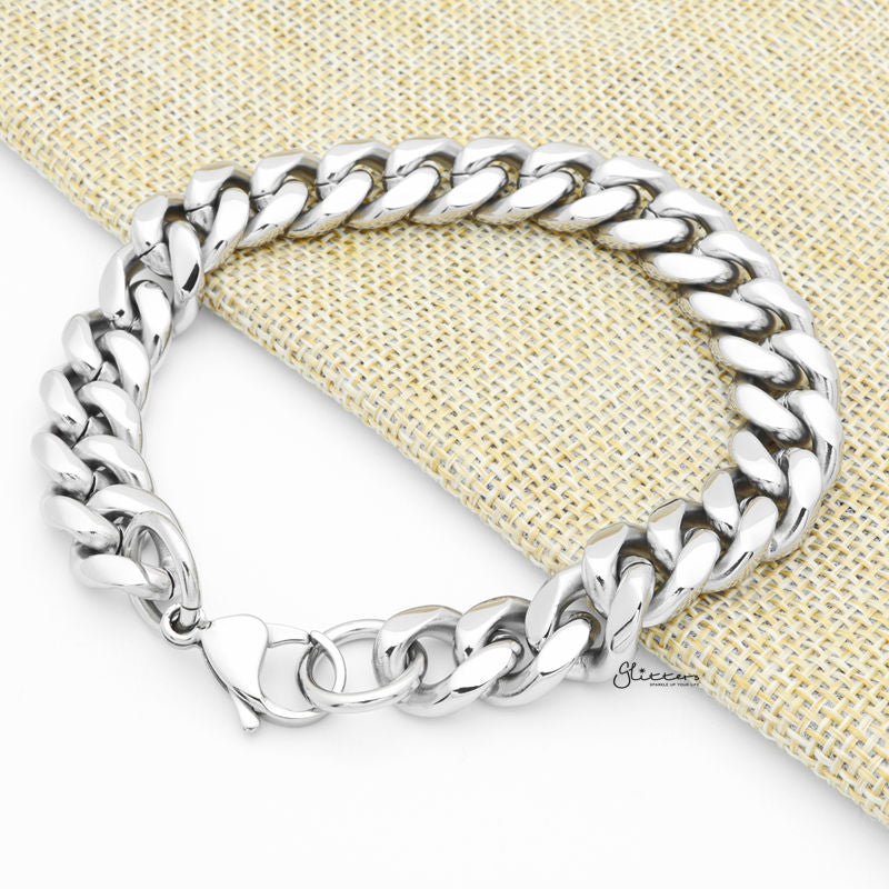 12mm Stainless Steel Miami Cuban Curb Chain Bracelet-Bracelets, Jewellery, Men's Bracelet, Men's Jewellery, Stainless Steel, Stainless Steel Bracelet-SB0068-2_1-Glitters