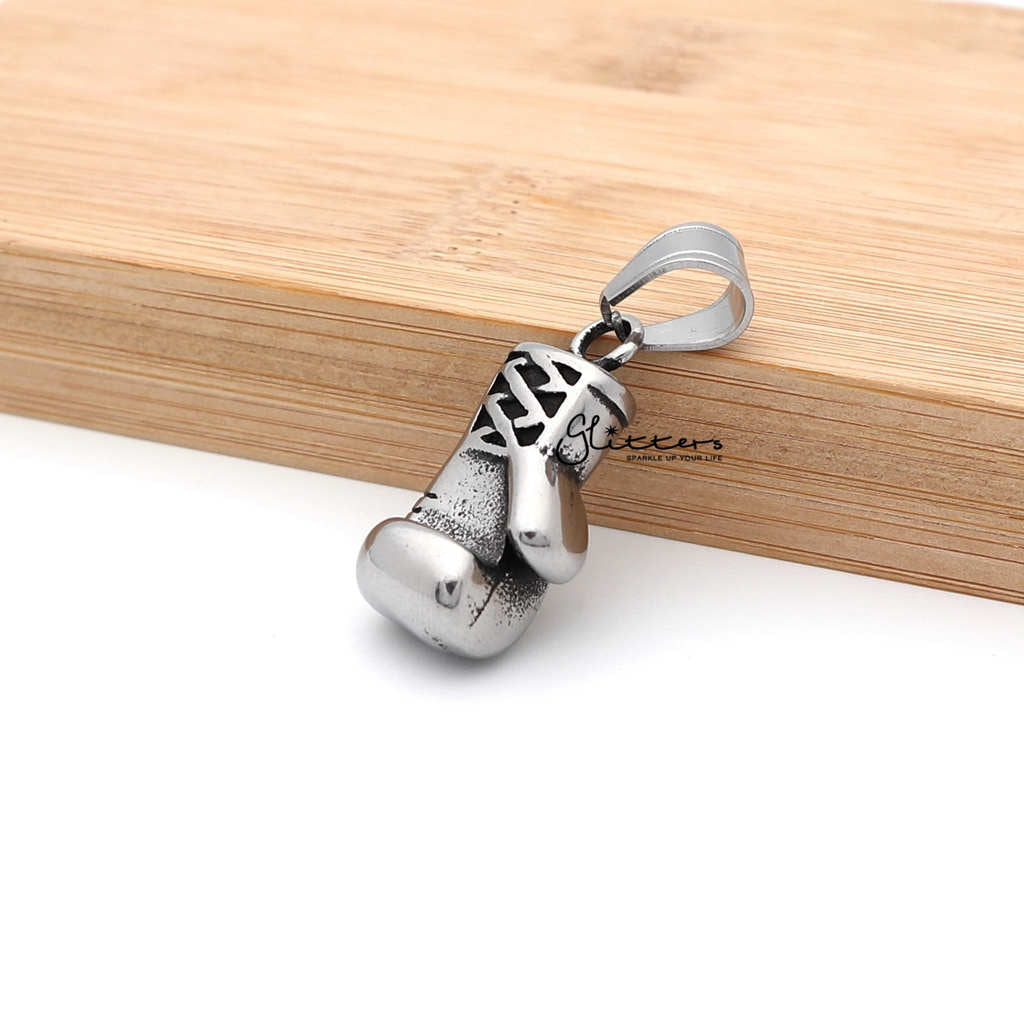 Stainless Steel Boxing Glove Pendant-Jewellery, Men's Jewellery, Men's Necklace, Necklaces, Pendants, Stainless Steel, Stainless Steel Pendant-SP0215_1000-01-Glitters