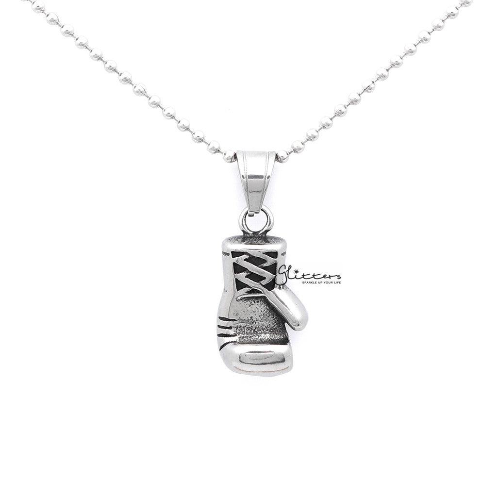 Stainless Steel Boxing Glove Pendant-Jewellery, Men's Jewellery, Men's Necklace, Necklaces, Pendants, Stainless Steel, Stainless Steel Pendant-SP0215_1000-03-Glitters