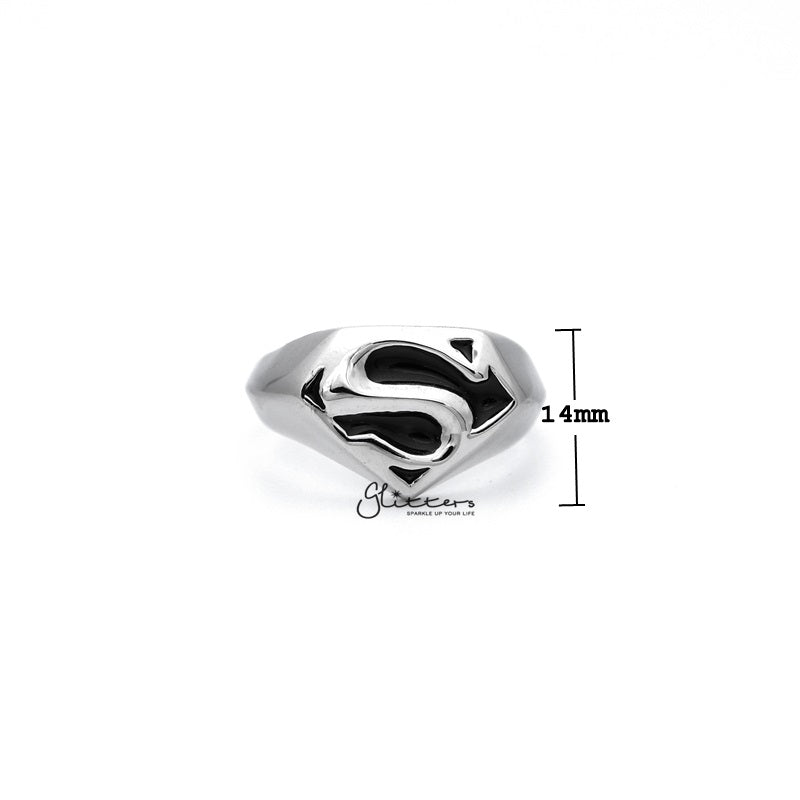 Stainless Steel Classic Superman Casting Men's Rings-Jewellery, Men's Jewellery, Men's Rings, Rings, Stainless Steel, Stainless Steel Rings-SR0012_02_800_New-Glitters