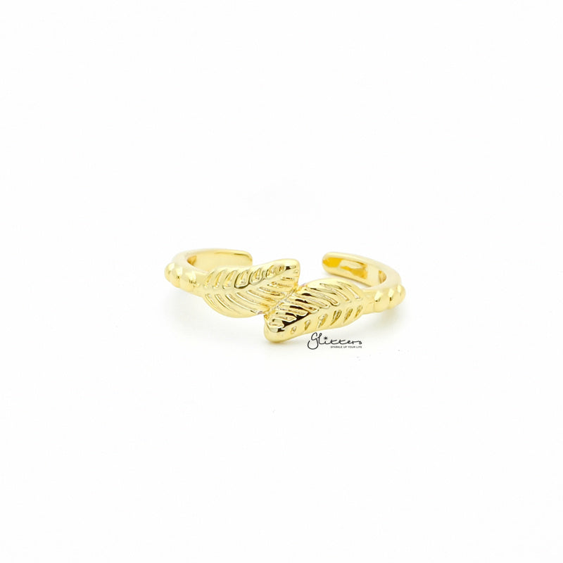 Leaves Pattern Toe Ring - Gold-Jewellery, Toe Ring, Women's Jewellery-1-Glitters