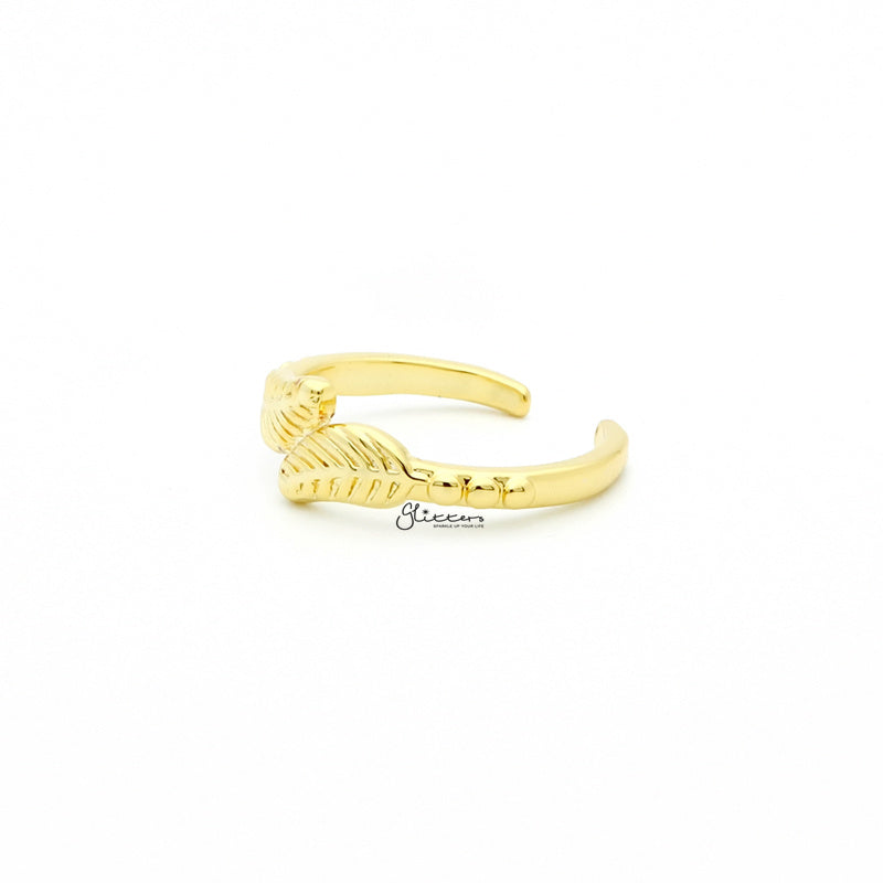 Leaves Pattern Toe Ring - Gold-Jewellery, Toe Ring, Women's Jewellery-2-Glitters