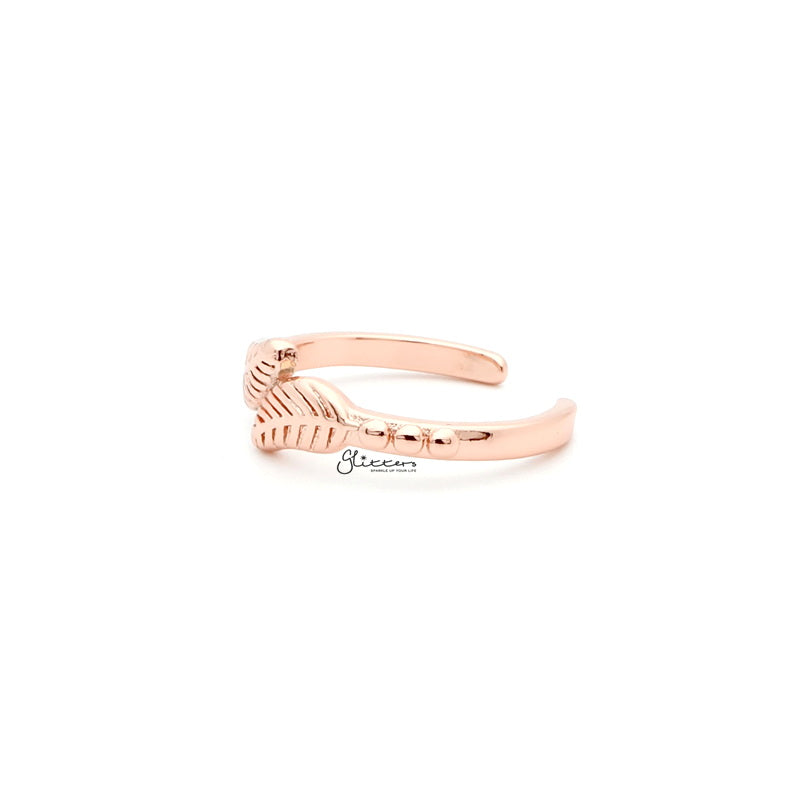 Leaves Pattern Toe Ring - Rose Gold-Jewellery, Toe Ring, Women's Jewellery-1-Glitters