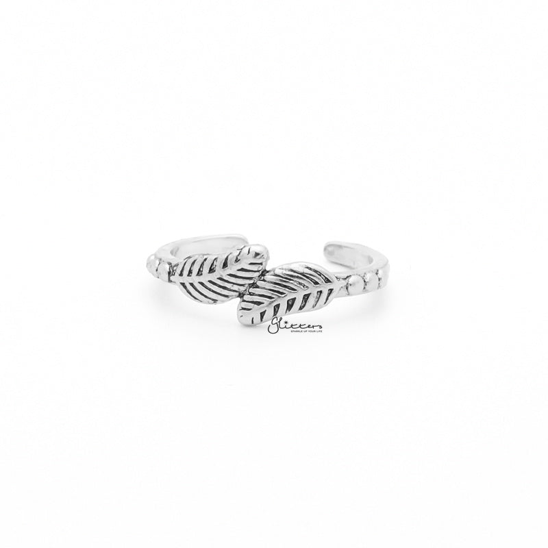 Leaves Pattern Toe Ring - Silver-Jewellery, Toe Ring, Women's Jewellery-1-Glitters