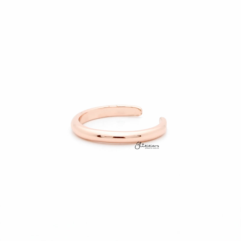 2mm Plain Band Toe Ring - Rose Gold-Jewellery, Toe Ring, Women's Jewellery-1-Glitters
