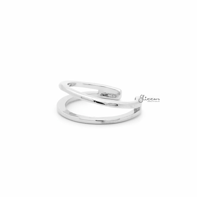 Two Lines Plain Band Toe Ring - Silver-Jewellery, Toe Ring, Women's Jewellery-TOR0006-S2_800-Glitters