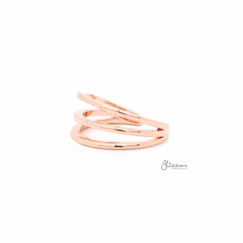 Three Lines Plain Band Toe Ring - Rose Gold-Jewellery, Toe Ring, Women's Jewellery-TOR0007-RG2_800-Glitters