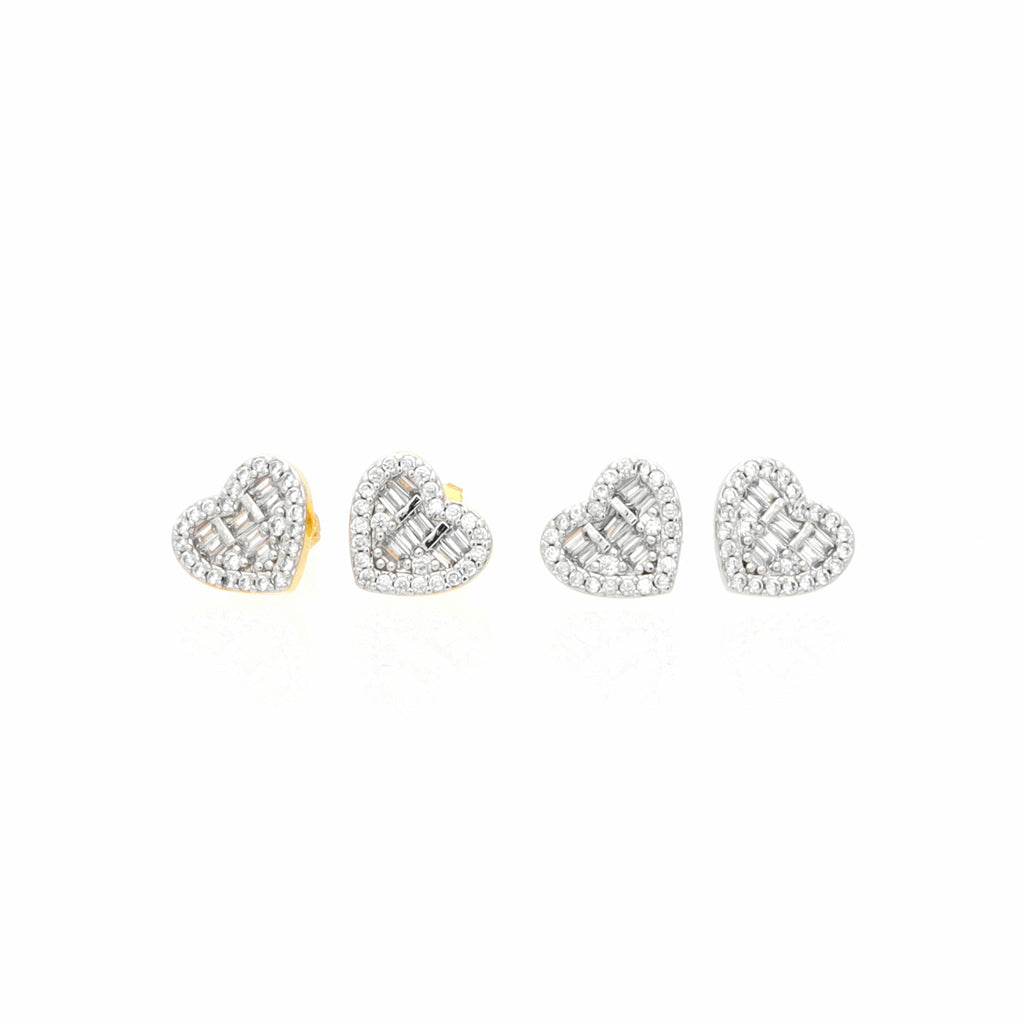 CZ Paved Iced Heart Stud Earrings-Cubic Zirconia, earrings, Hip Hop Earrings, Iced Out, Jewellery, Men's Earrings, Men's Jewellery, Stud Earrings, Women's Earrings, Women's Jewellery-er1552_800-Glitters