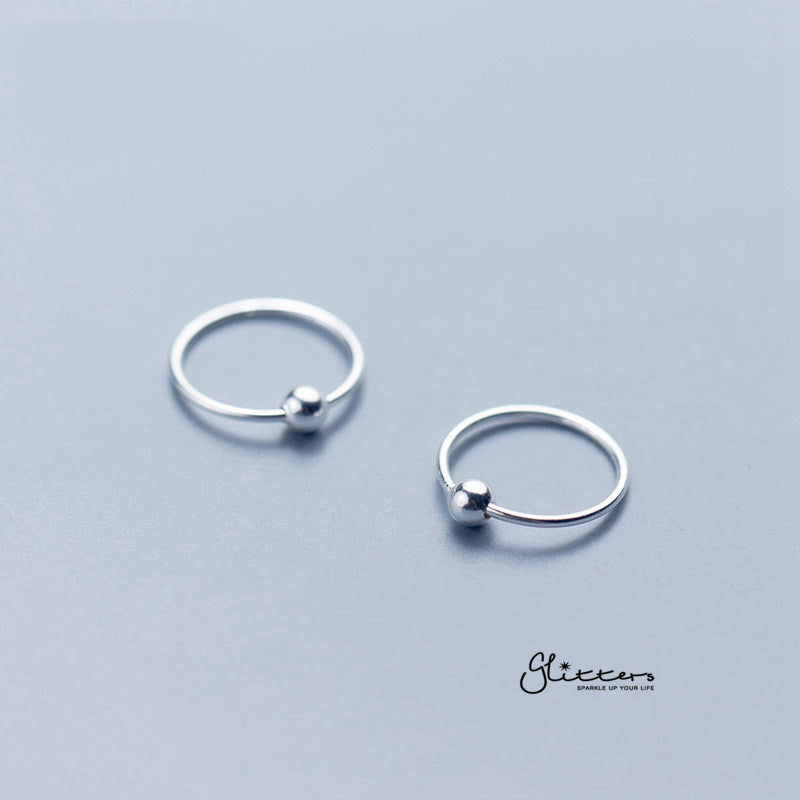 20GA Sterling Silver Bendable Nose Hoop Rings-Body Piercing Jewellery, Nose Piercing Jewellery, Nose Ring, Nose Studs, Tragus, Women's Earrings-ns0063-5-Glitters