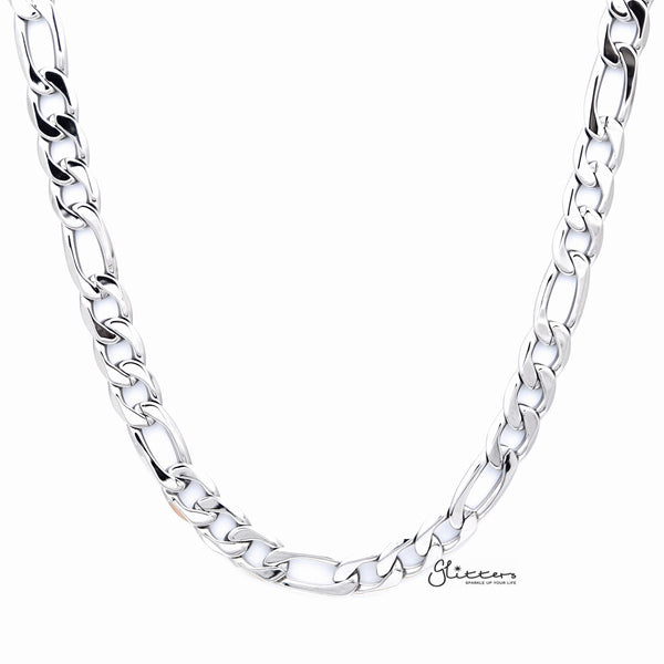 Stainless Steel Figaro Chain Men's Necklaces - 8.5mm width | 61cm length-Chain Necklaces, Jewellery, Men's Chain, Men's Jewellery, Men's Necklace, Necklaces, Stainless Steel, Stainless Steel Chain-sc0014-01-Glitters