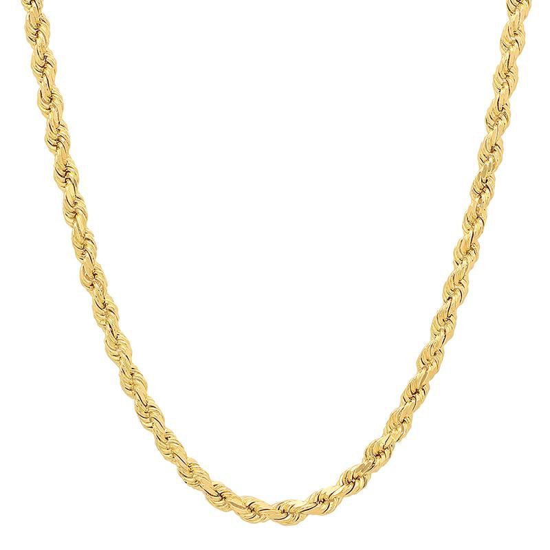 5mm Stainless Steel Twisted Rope Chain - Gold-Chain Necklaces, Jewellery, Men's Chain, Men's Jewellery, Men's Necklace, Necklaces, Stainless Steel, Stainless Steel Chain, Women's Jewellery, Women's Necklace-sc0089-2-Glitters