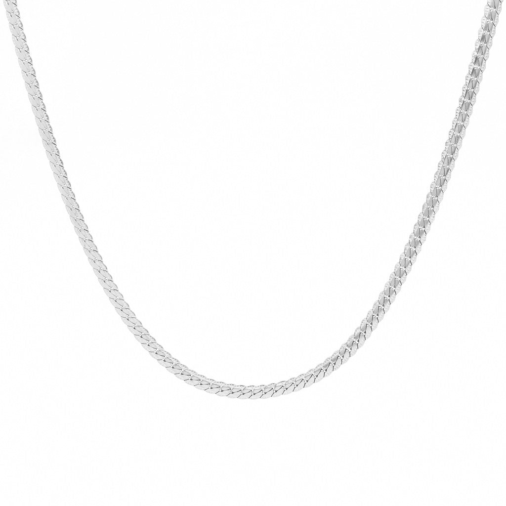 Stainless Steel 4mm Pattern Link Chain Necklace-Chain Necklaces, Jewellery, Men's Chain, Men's Jewellery, Men's Necklace, Necklaces, New, Stainless Steel, Stainless Steel Chain-sc0102-1_1-Glitters