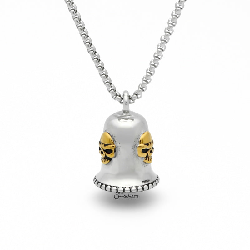 1% ER Stainless Steel Bell Pendant - Gold-Jewellery, Men's Jewellery, Men's Necklace, Necklaces, Pendants, Stainless Steel, Stainless Steel Pendant-sp0292-g2_1-Glitters