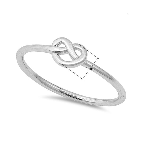 Sterling Silver Love Knot Women's Rings-Jewellery, Rings, Sterling Silver Rings, Women's Jewellery, Women's Rings-ssr0022-2_New-Glitters