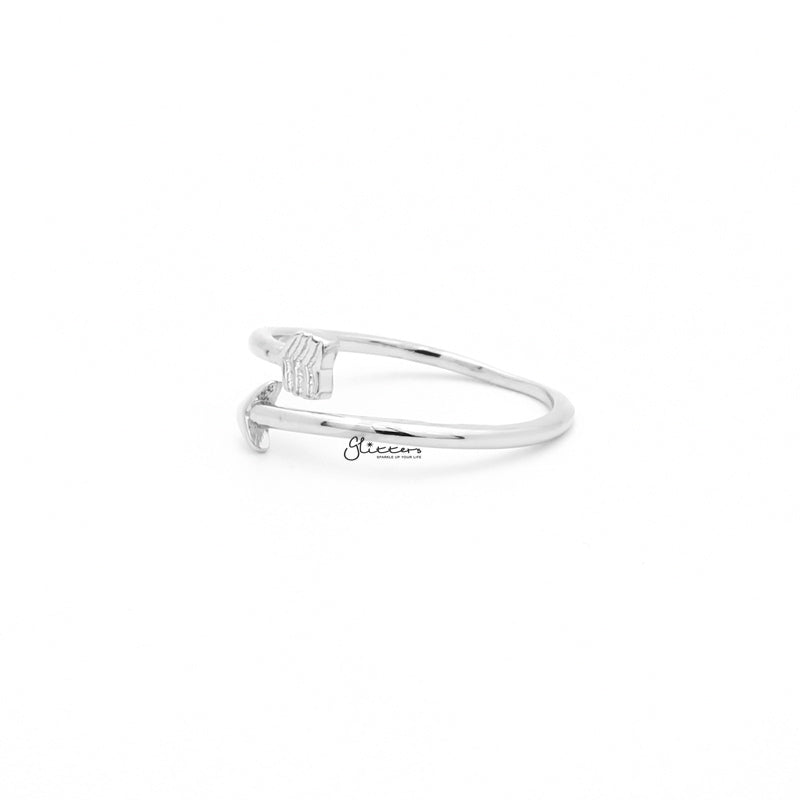 Arrow Toe Ring - Silver-Jewellery, Toe Ring, Women's Jewellery-tor0004-s2_1-Glitters